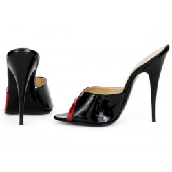 Schwarze rote unisex high heels schuhe