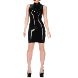Latex Unisex Armelloses Kleid Fetisch BDSM