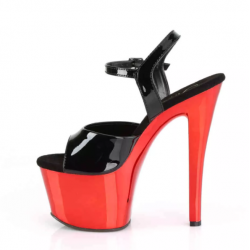 Professional Red platform gogo pole dance sandals heels 35-41 EU