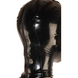 Blond ponytail unisex latex mask hood fetish BDSM