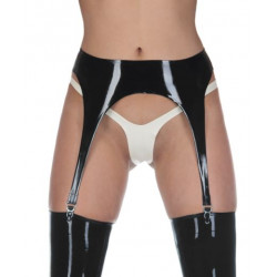 Fetish minimalist latex girdle suspender