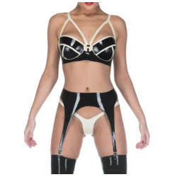 Fetish minimalist latex girdle suspender