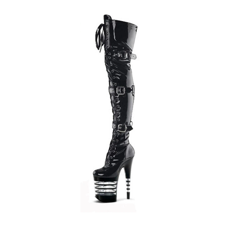 Fetish 20 cm boots Trans Crossdress back lacing 35-46 EU