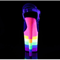 Rainbow UV professional gogo pole dance heels 35-46 EU