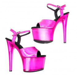 Różowe sandały szpilki Gogo Pole Dance Crossdress 17 cm 35-45 EU