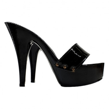 Black seductive heels Italian mules 35-41 EU