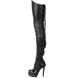 Elegant overknee Trans Crossdress boots heels 35-46 EU
