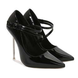 Sky high heels Trans Crossdress fetish "metal heel" 36-46 EU