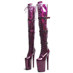 Professional pole dance violet 23 cm boots Trans Crossdress 35-45 EU