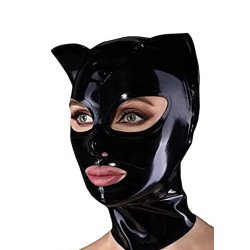 Latex mask "cat" unisex hood fetish BDSM