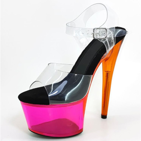 Profesjonalne buty gogo 17 cm kolorowe platformy "szklanki" 35-41 EU