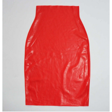 Midi unisex fetish latex skirt