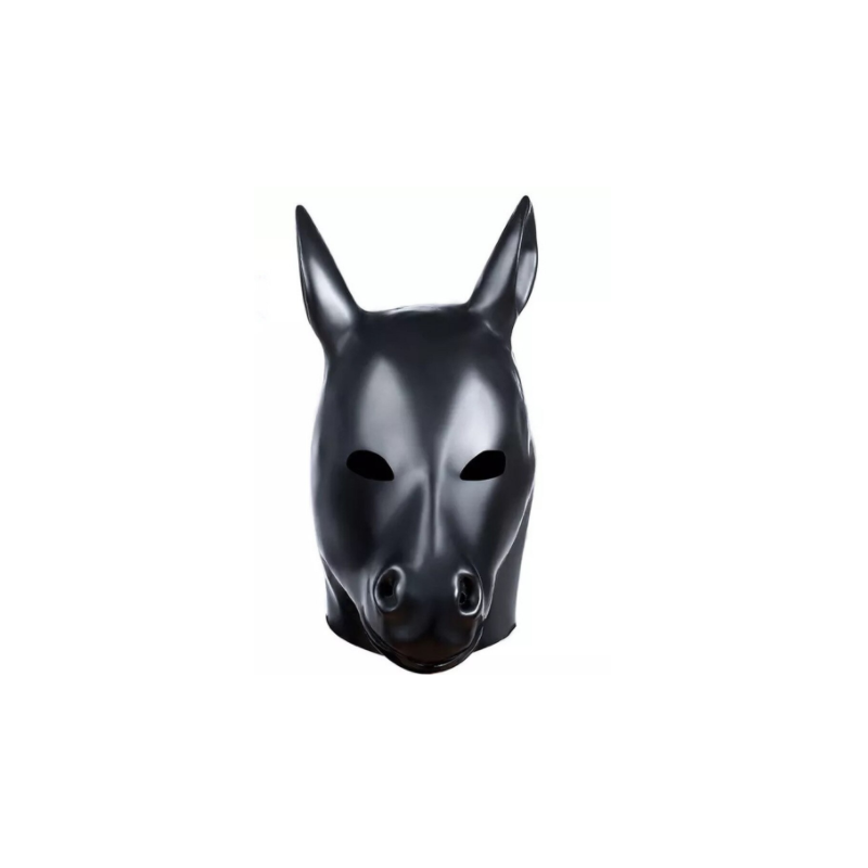 Latex animal mask hood "horse" fetish BDSM