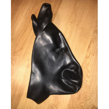 Latex animal mask hood "horse" fetish BDSM