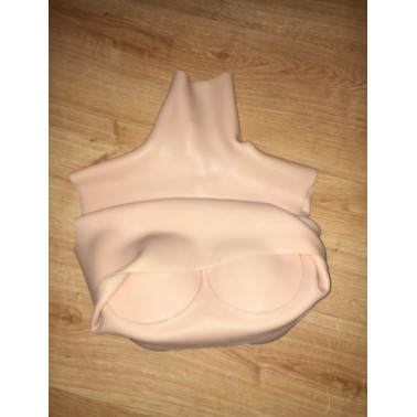 Foam latex silicone Drag Queen artificial chest bust top fetish