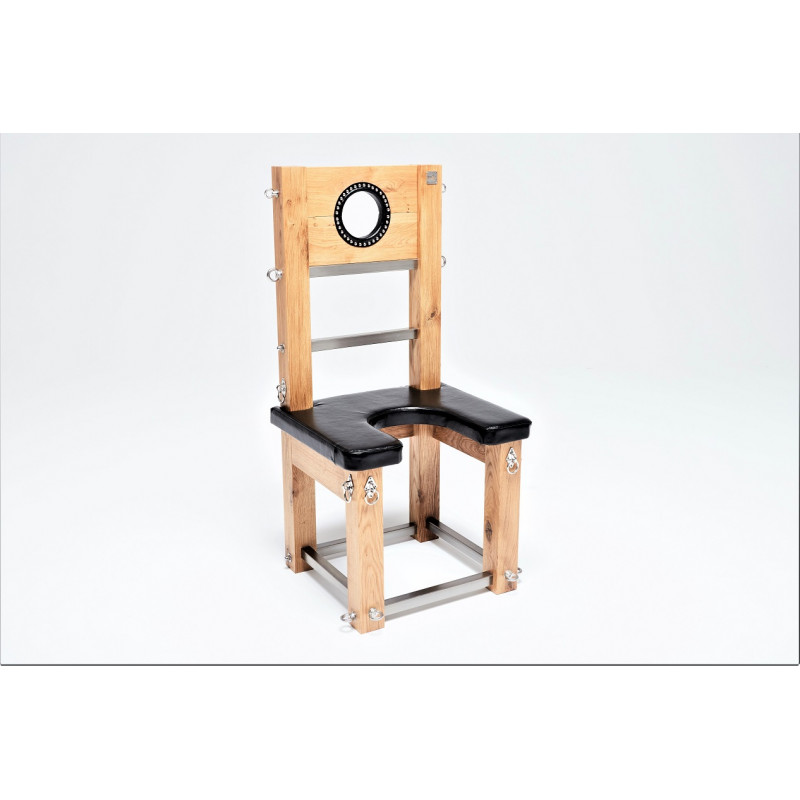 Dębowe luksusowe siedzisko tron krzesło fetysz BDSM